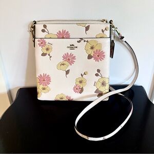 Coach Kitt Leather Crossbody Bag (Floral)